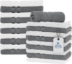 DAN RIVER 100% Cotton Washcloths 20 Pack Premium Quality Face and Body Cloth by DanRiver