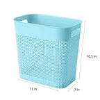 UUJOLY Plastic Small Trash Can Wastebasket, Garbage Container Basket - Image 6