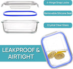 Vtopmart 5 Pack 35oz Glass Food Storage Containers - Image 6
