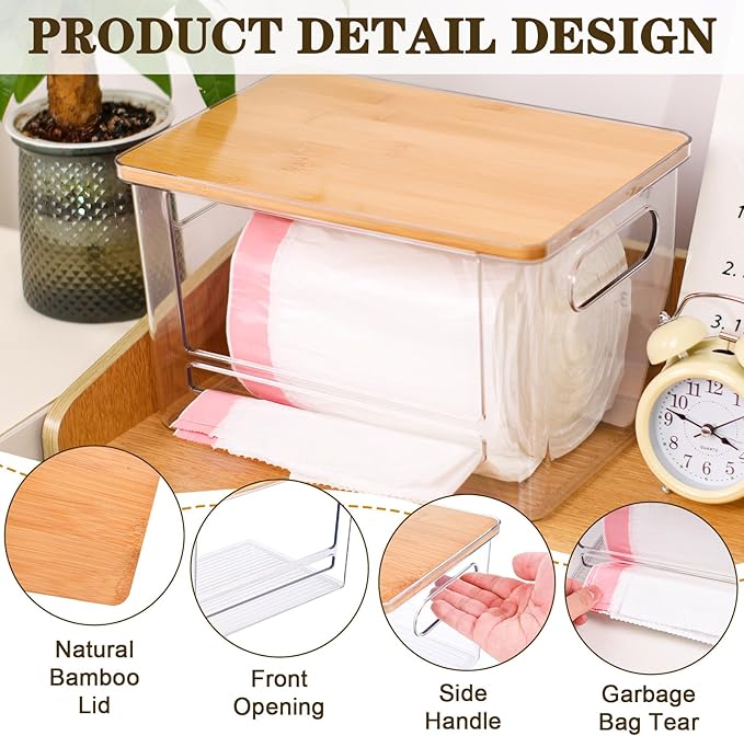 2 PCS Trash Bag Holder Dispenser Under Sink, Extra Large Garbage Bag Holder - Image 6