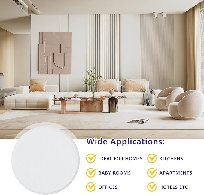 3 1/4 in Wall Protector Round, 10 Pack Doorknob Wall Shield Guard Door Stop - Image 7