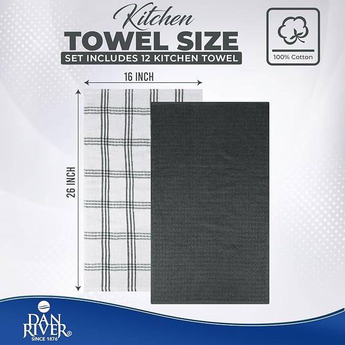 DAN RIVER Premium Kitchen Towels - Image 2
