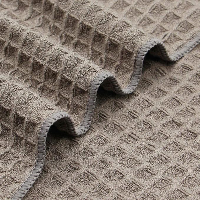 Waffle Weave Thick Microfiber Dish Drying Towels Absorbent Tea & Hand Towel - Image 6