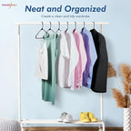 HOUSE DAY Plastic Hangers 20 Pack, Space Saving Clothes Hangers - Image 2