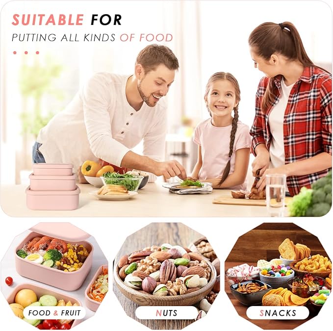 Silicone Food Storage Containers, Leak-Proof, Microwave & Dishwasher Safe - Image 6