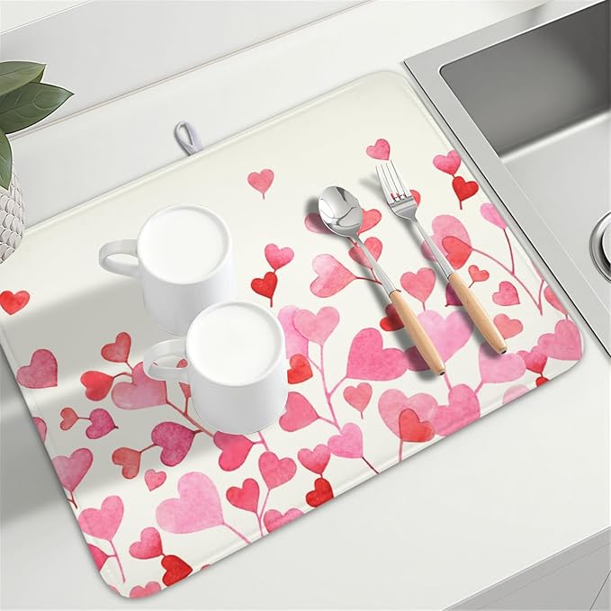 Valentine's Day Dish Drying Mat - Image 8
