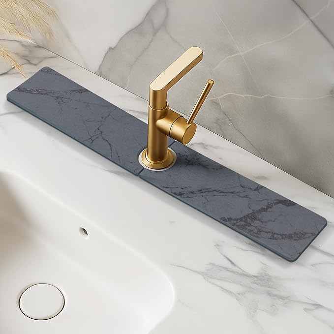 Faucet Splash Guard for Kitchen Sink – Super Absorbent Diatomite Stone Mat - Image 4