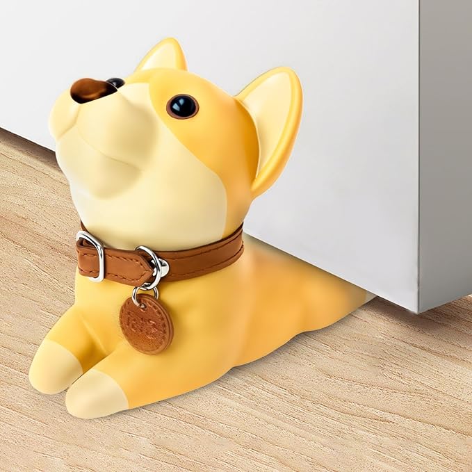 DomeStar Cute Dog Door Stopper, Shiba Inu Door Stop Decorative Animal Doorstop - Image 7