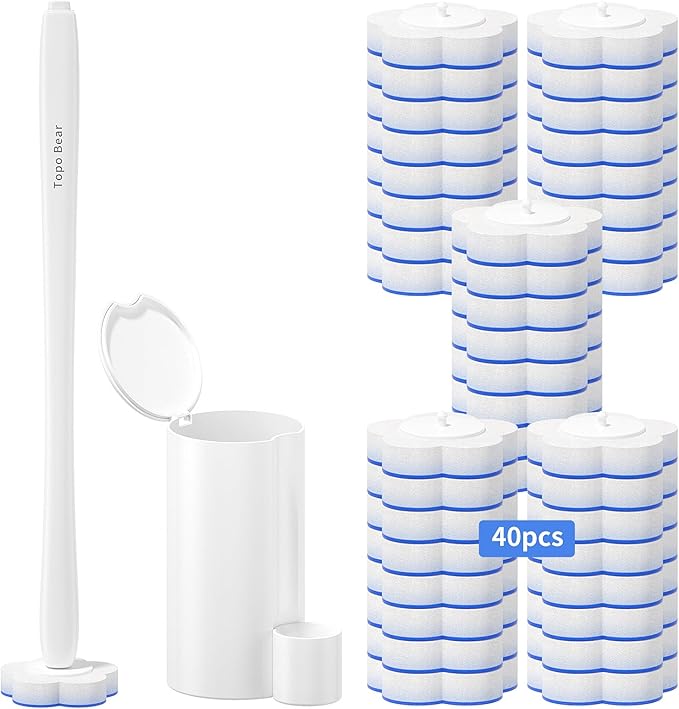 Disposable Toilet Bowl Brush by TopoBear