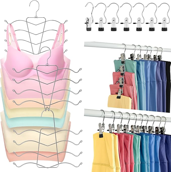 HOUSE DAY Tank Top Hanger 2 Pack and Yoga Pant Hangers by HOUSEDAY