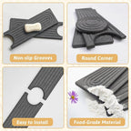 Diatomite Sink Mat around Faucet, Instant Dry Stone Sink Tray Cleaning Tools - Image 6