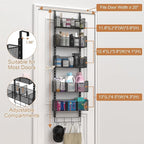 Over The Door Organizer, Metal Door Organizer Hanging - Image 3