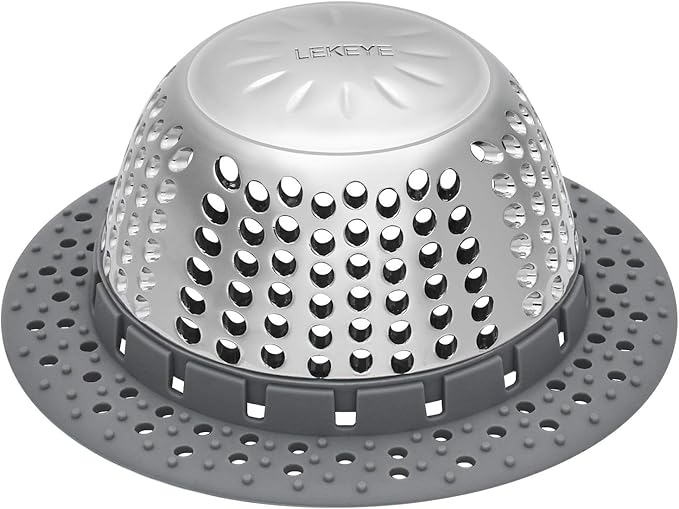 LEKEYE Drain Hair Catcher/Bathtub Drain Cover/Drain Protector by LEKEYE
