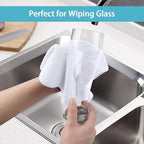 HOMEXCEL White Microfiber Cleaning Cloth 100 Pack, Microfiber Towel - Image 6