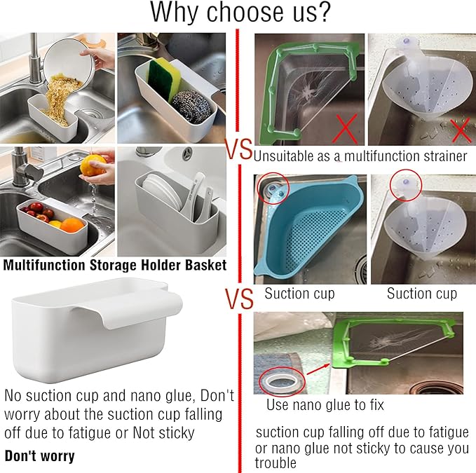 Sink Drain Strainer Basket Kitchen Sink Strainer Sink Food Catcher Kitchen Food - Image 2