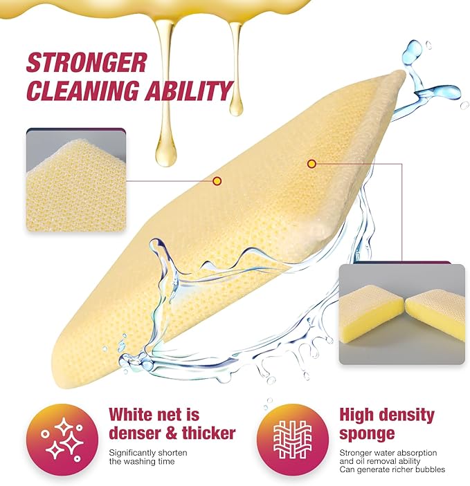 Kitchen Sponges All-Purpose Sponges Dish Sponge，Multipurpose Cleaning Sponge - Image 6