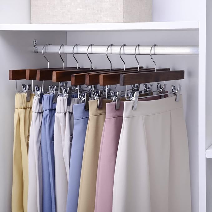 Nature Smile Wooden Pants Skirt Trousers Hangers - Image 2