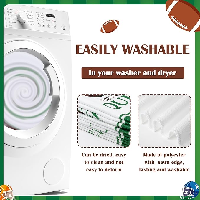 R HORSE Funny Football Kitchen Dish Towels - Image 3