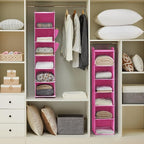 YOUDENOVA Hanging Closet Organizer and Storage, 6-Shelf Closet Hanging Storage - Image 2