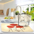 senya Super Absorbent Dish Drying Mat, Microfiber Fast-Drying Dish Mat - Image 5