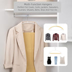 Nature Smile Non Slip PVC Coating Sweater Hangers, Dress Suit Coat Hangers - Image 5