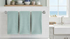 Seafoam Light Sage Aqua Mineral Green Kitchen Hand Dish Towels: Oversized 28" x - Image 6