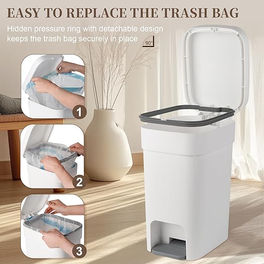 JiatuA Small Bathroom Trash Can - Image 7