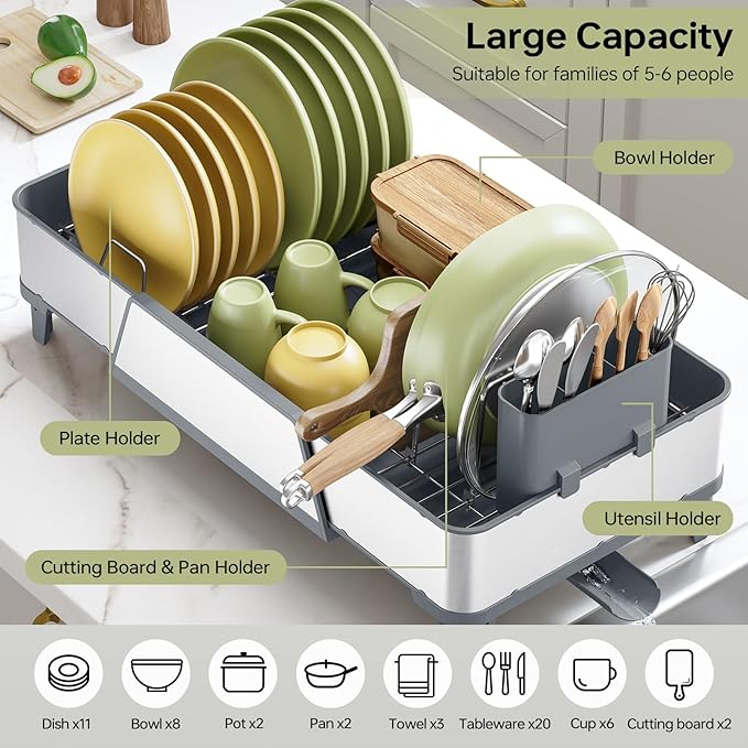 Large Dish Drying Rack - Image 4