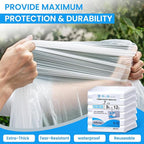 Dirt Defence Plastic Drop Cloth, 9x12 Ft Plastic Sheeting - Image 5