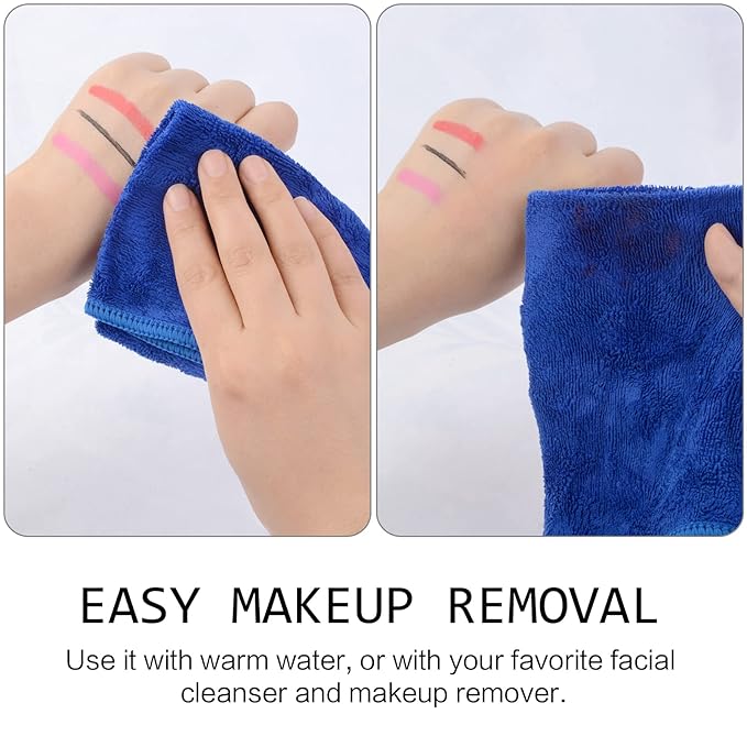 SINLAND Microfiber Facial Cloths Fast Drying Washcloth 12inch x 12inch - Image 3