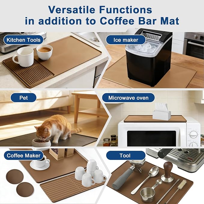 Mrcrypos Silicone Coffee Mat 16X24in - Image 7