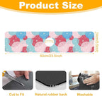 2 Pack Abstract Flowers Sink Splash Guard Faucet Mat Vintage Floral Super - Image 2