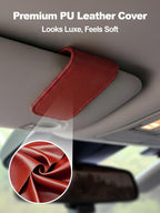 Patented Leather Car Air Freshener Visor Clip, Compatible - Image 2