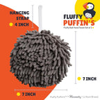 JJ KENT Fluffy Puffins Microfiber Hand Towels - Image 4