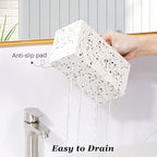 Luxspire Toothbrush Holder for Bathroom, 5 Slots Bathroom Counter Organizer - Image 3
