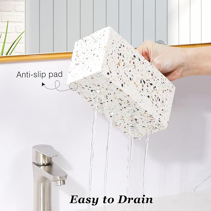 Luxspire Toothbrush Holder for Bathroom, 5 Slots Bathroom Counter Organizer - Image 3