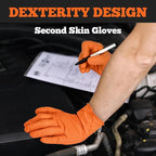 TitanFlex Heavy Duty Orange Industrial Nitrile Gloves - Image 4