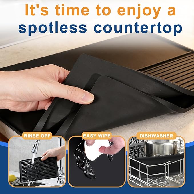 Mrcrypos Silicone Coffee Mat 16X24in Black - Image 5