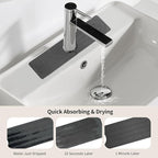 Stone Faucet Mat for Kitchen Sink, Diatomite Fast Drying Absorb Moisture Tray - Image 9