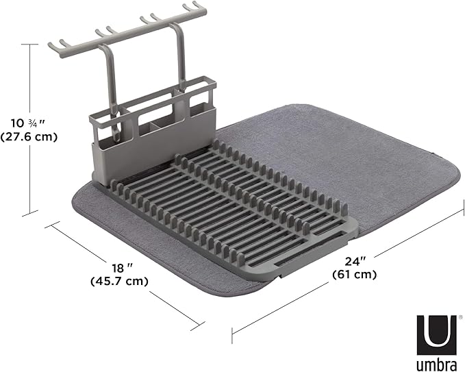 Umbra Udry Dish Rack with Dry Mat - Image 3
