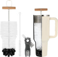 3 PCS Bottle Clean Brush Set, Long Wooden Handle Bottle Cleaner Brush by TUNIKO