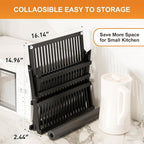 Greenual Black Bamboo Dish Drying Rack - Image 4