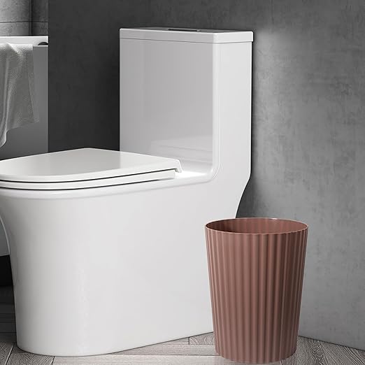 JiatuA Small Trash Can Plastic Wastebasket Round Garbage Container Bin - Image 5