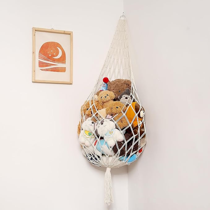 Stuffed Animal Storage Organizers Corner Hanging Ne 60" L Stuffy Animal Hammock - Image 2