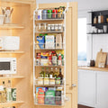 Delamu Large Over the Door Pantry Organizer, 6-Tier Metal Pantry Door by DELAMU