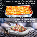 Aluminum Pans 9x13 Disposable Foil Pans Half Size Deep Steam Table Pans Extra - Image 5