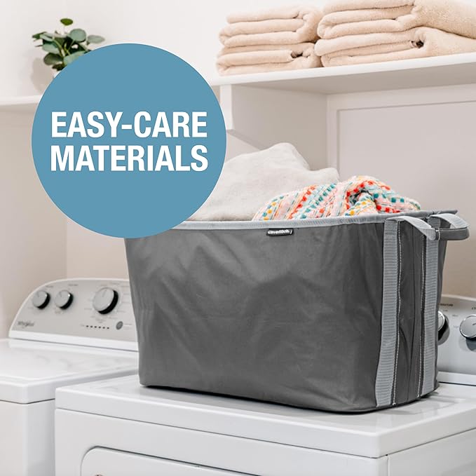 CleverMade Collapsible Laundry Basket 2 Pack – 60L Foldable Clothes Hamper - Image 6