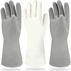 Cleanbear Reusable Dish Washing Rubber Glove Set of 3, Household Cleaning Gloves by Cleanbear