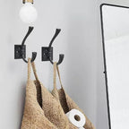 khtumeware Vintage Wall Hooks, 5 Pack Rustic Coat Hooks Hardware Towel Hooks - Image 4
