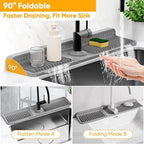 24'' Longer Faucet Mat for Kitchen Sink Splash GuardKitchen Sink Faucet Mat - Image 5